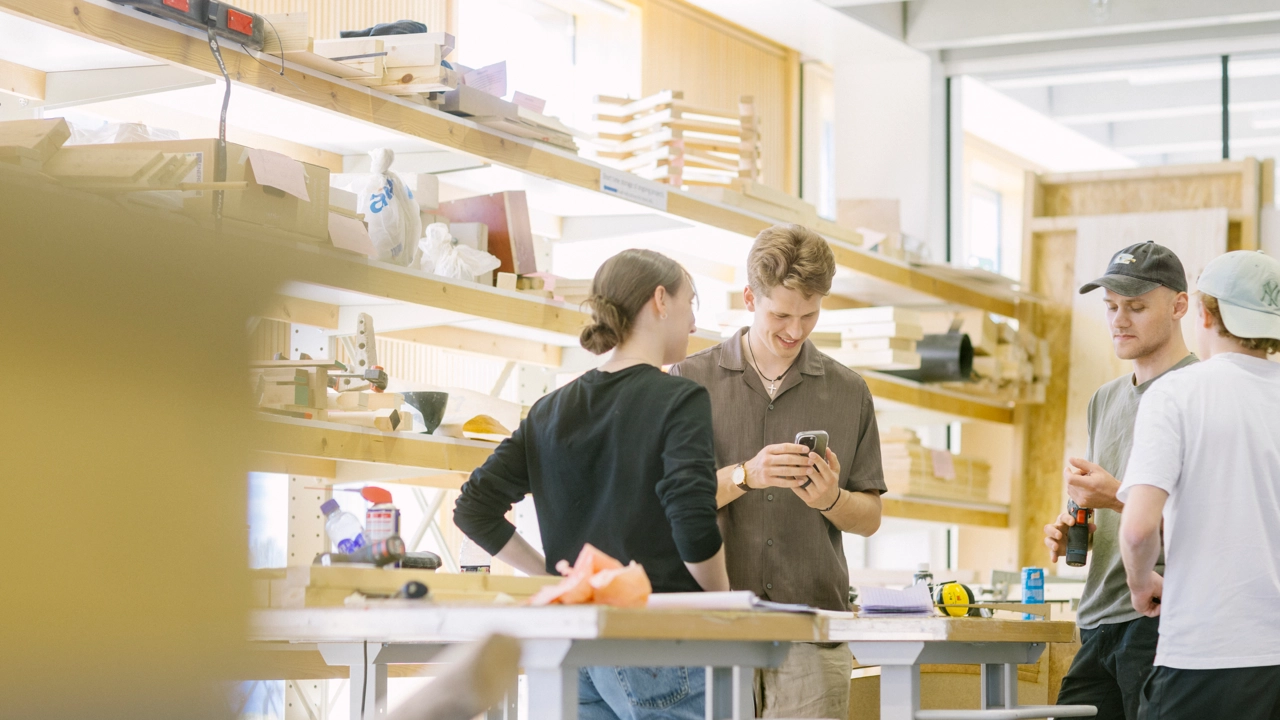 Studenter vid Arkitekthögskolan