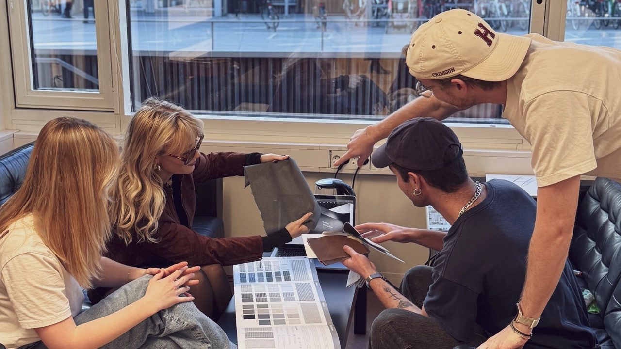 CMF workshop exploring tactile and sustainable materials at the beginning of the process.