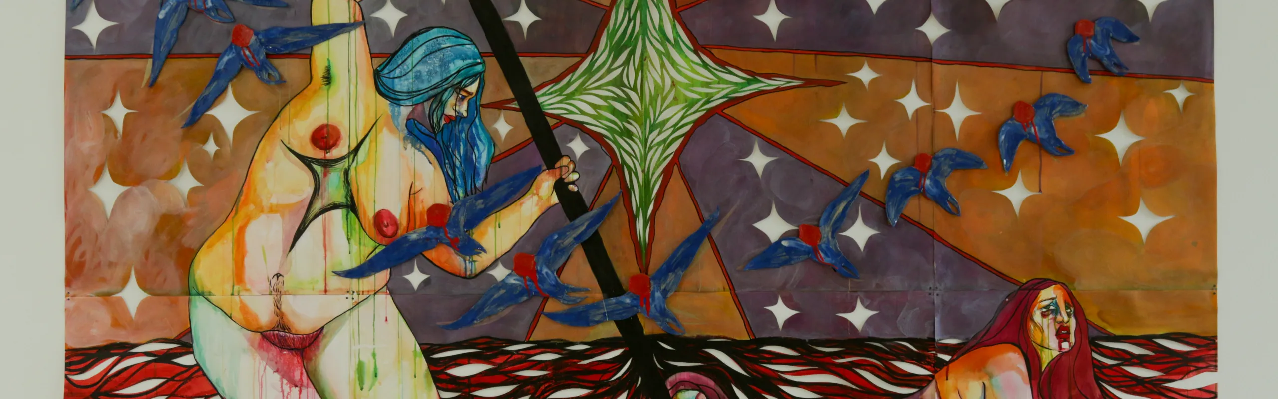 Målning av Ángela Abuja Miranda 