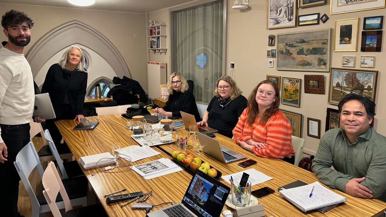 The research project group in meeting