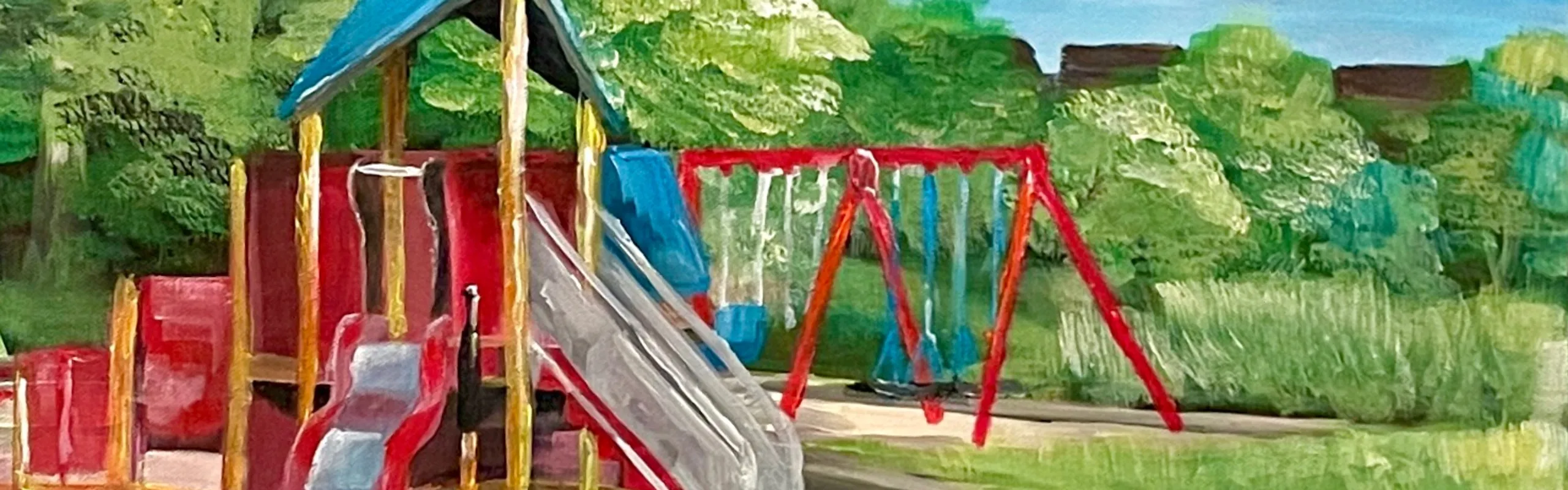 Målning av lekplats