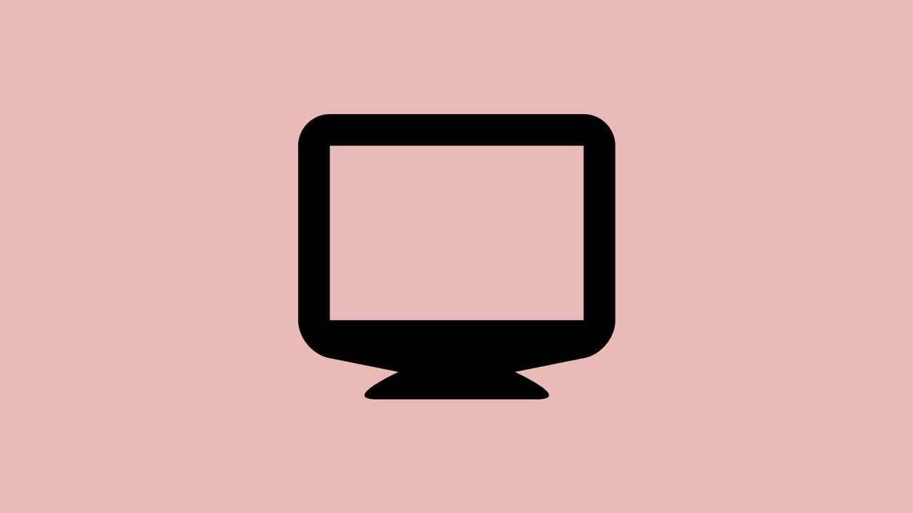 Ikon av en bildskärm