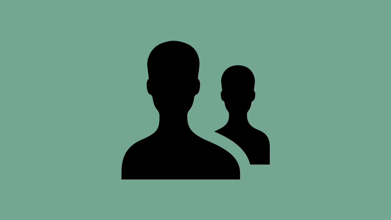 Silhuettes of two persons.