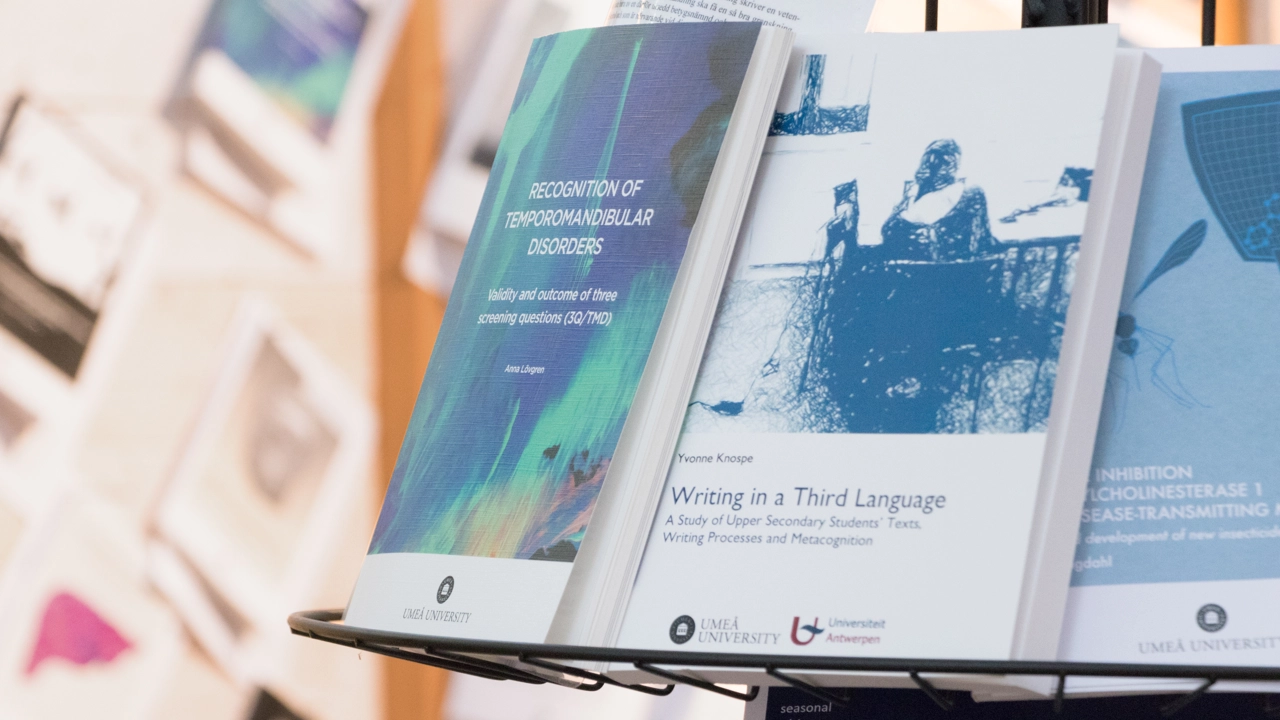 Avhandlingar på en boksnurra.