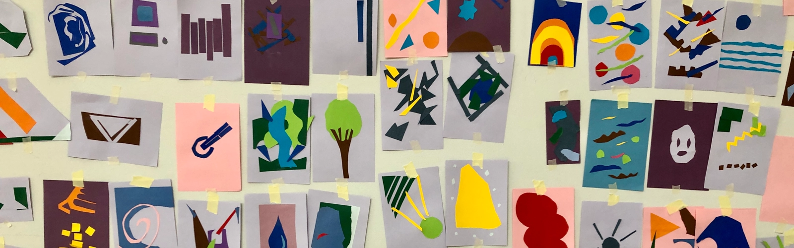 En mosiak av cutouts