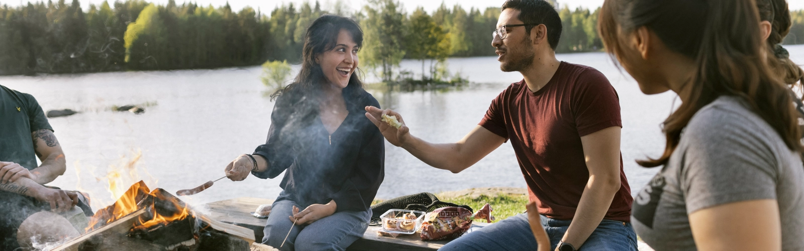 Internationella studenter vid Nydalasjön