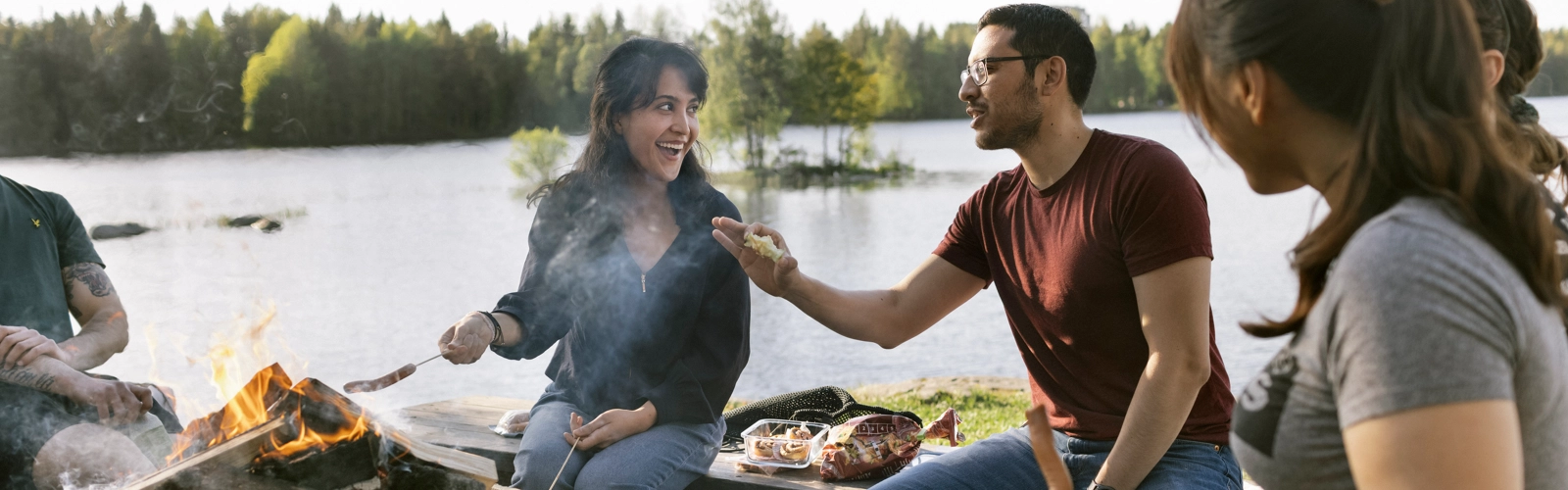 Internationella studenter vid Nydalasjön