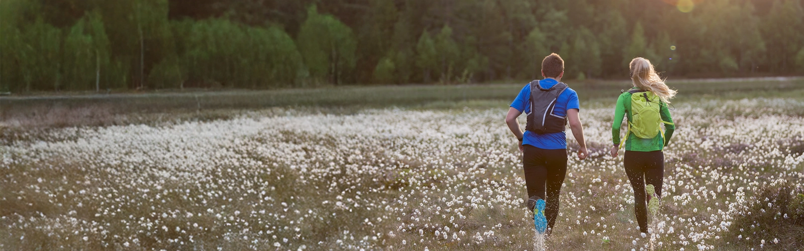 joggare i naturen