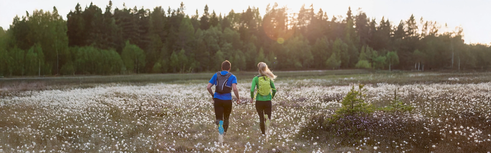 joggare i naturen