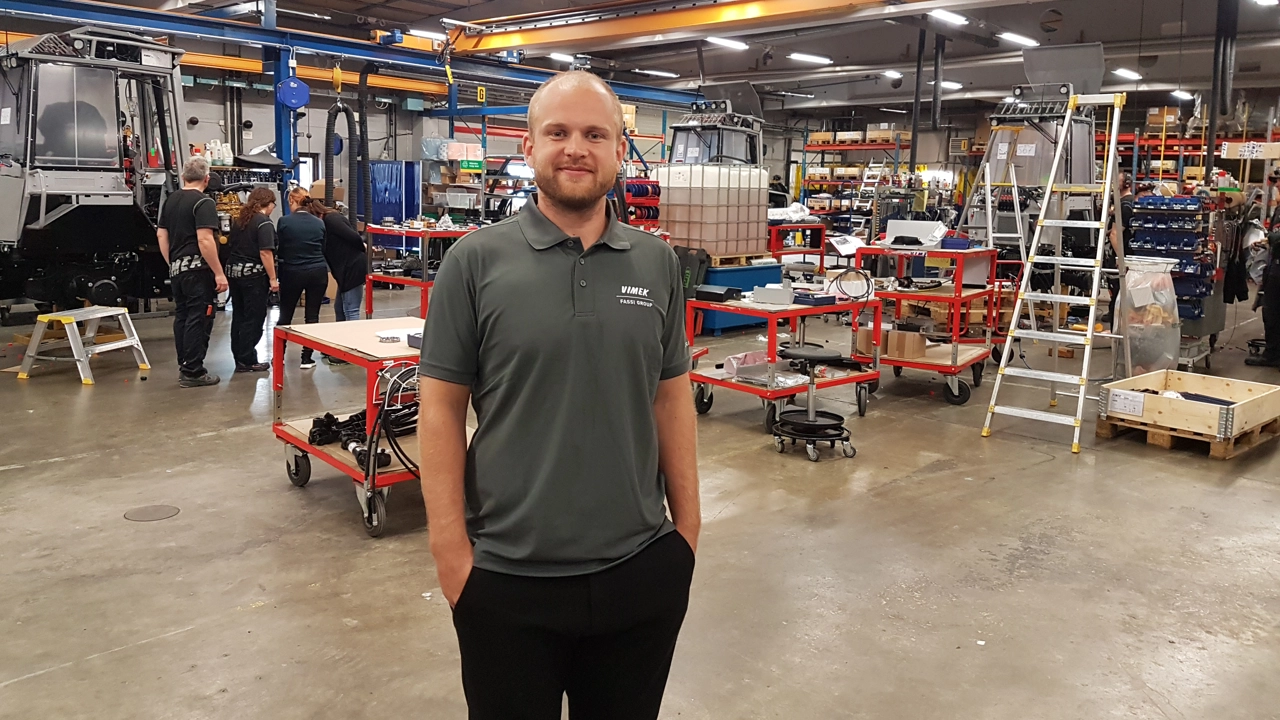 Bild på Kim Lingwall, alumn från maskinteknikprogrammet