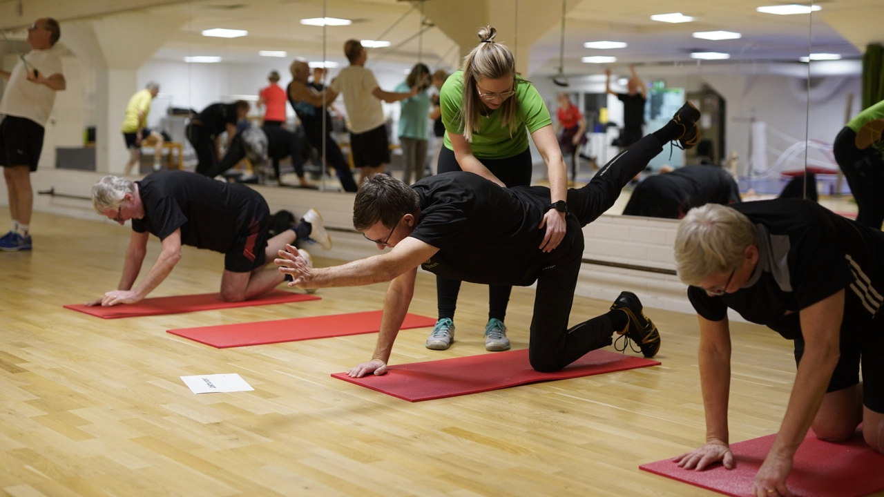 Att instruera en person i olika övningar