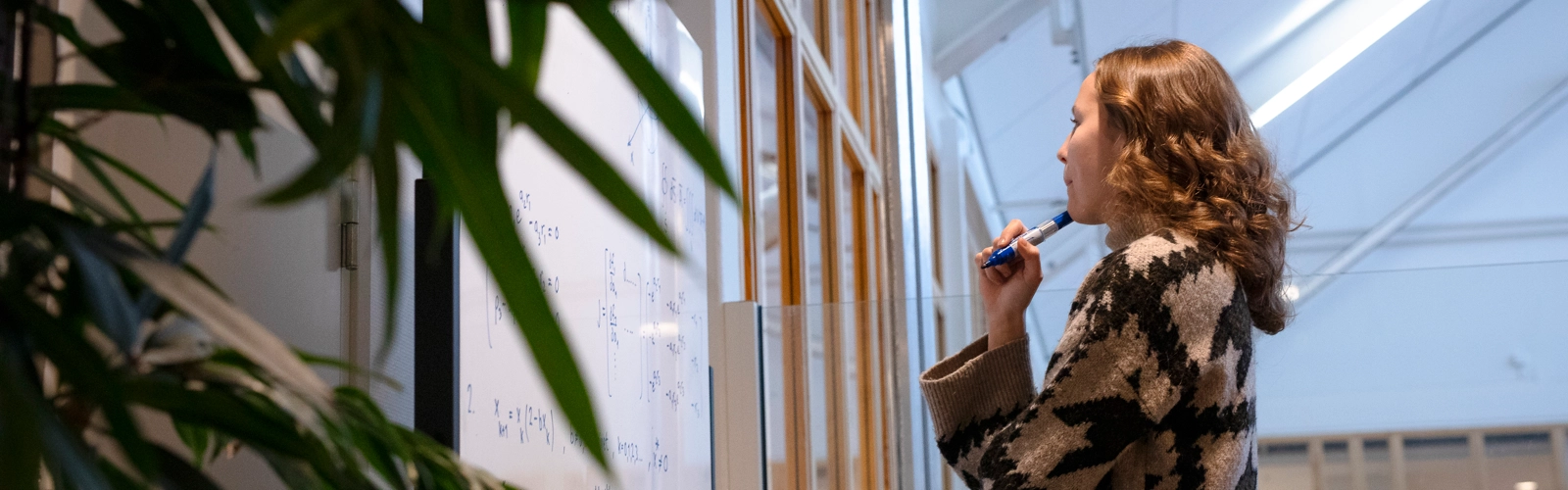 Studenter grupparbetar i MIT-huset