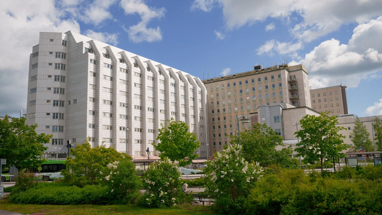 Norrlands universitetssjukhus alldeles vid Campus Umeå.