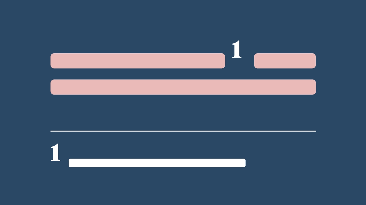 Illustration av referenser med fotnot