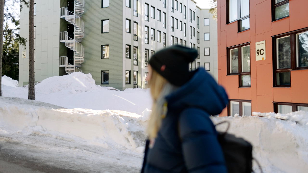 Bostadsområde för studenter.