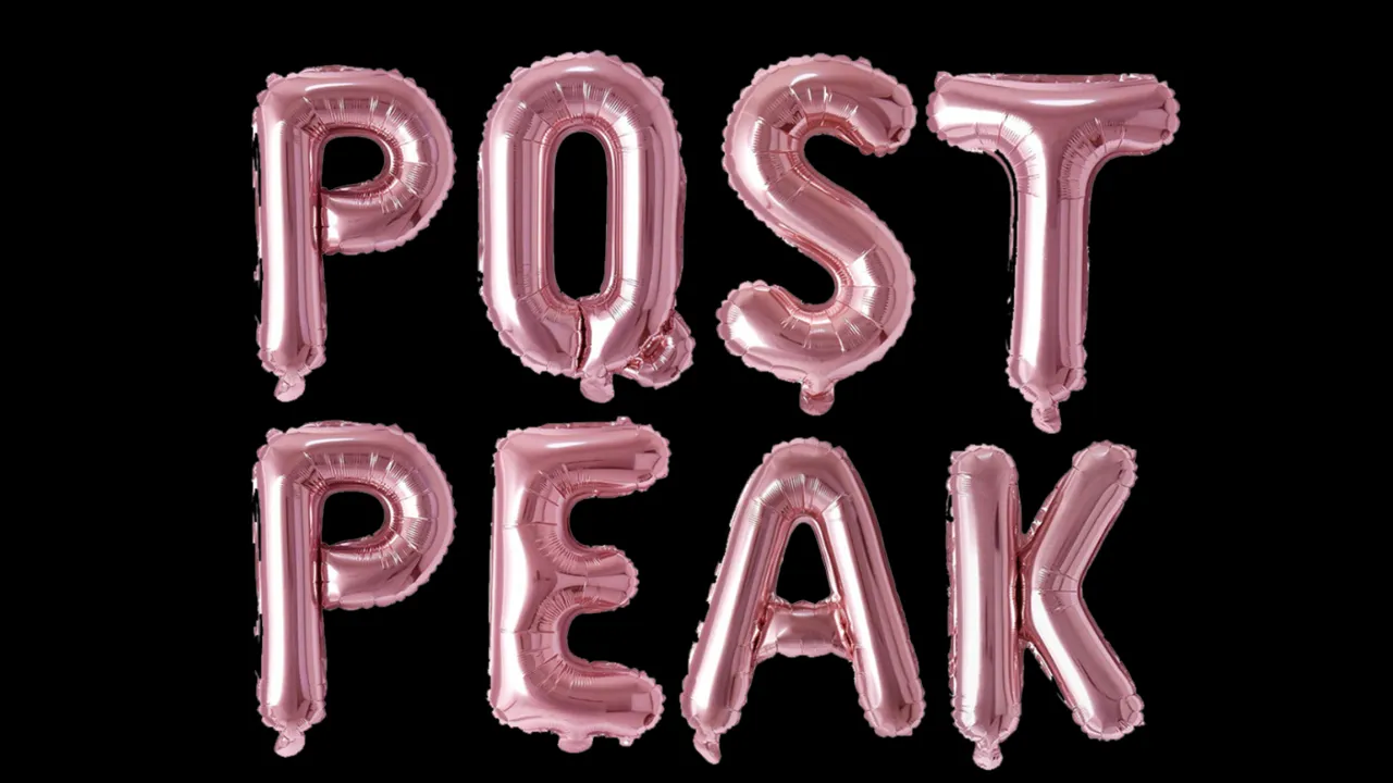 Rosa ballongbokstäver på svart botten