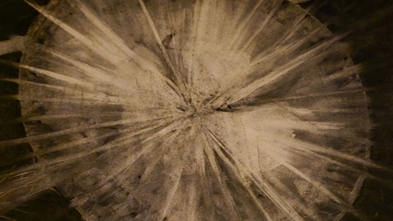 Utställningsaffisch i bruna och svarta färger