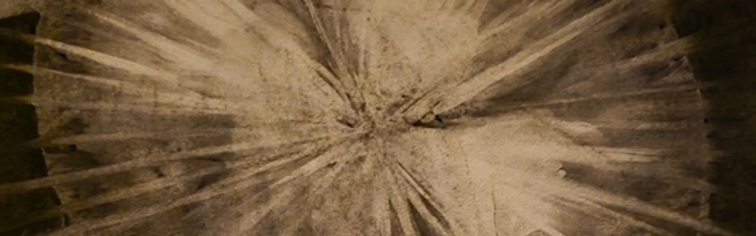 Utställningsaffisch i bruna och svarta färger