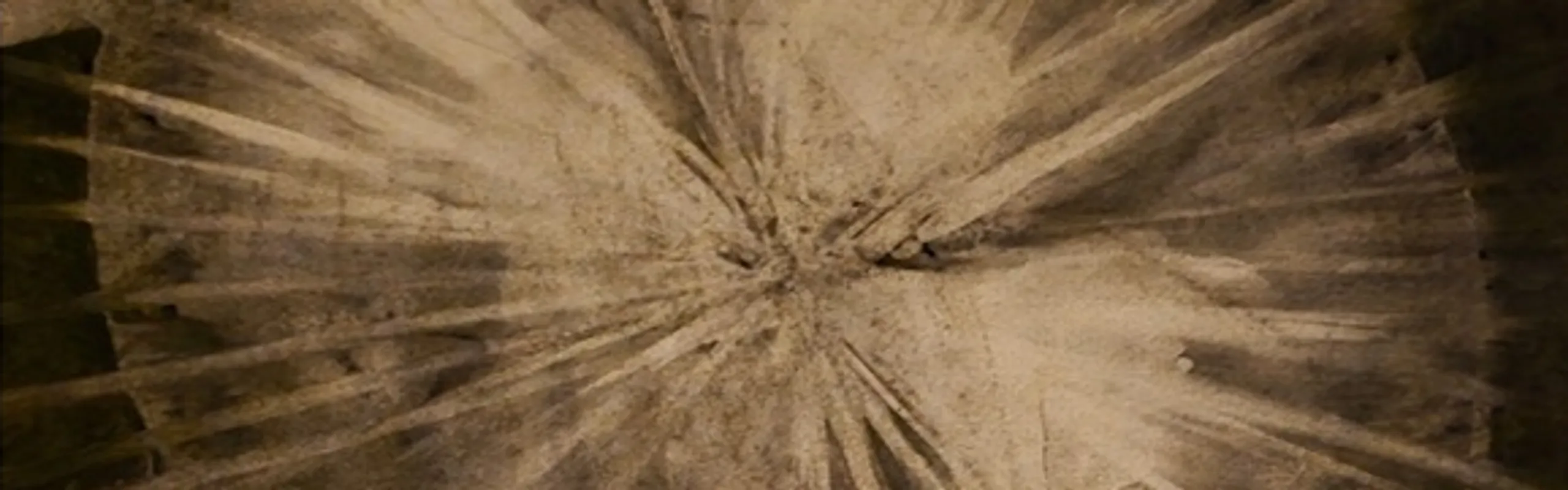 Utställningsaffisch i bruna och svarta färger