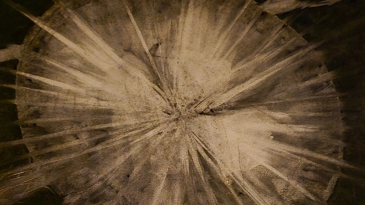 Utställningsaffisch i bruna och svarta färger