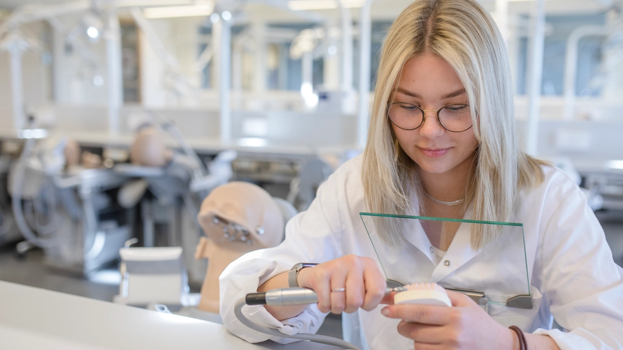 Maja Edlund  studerar till tandtekniker