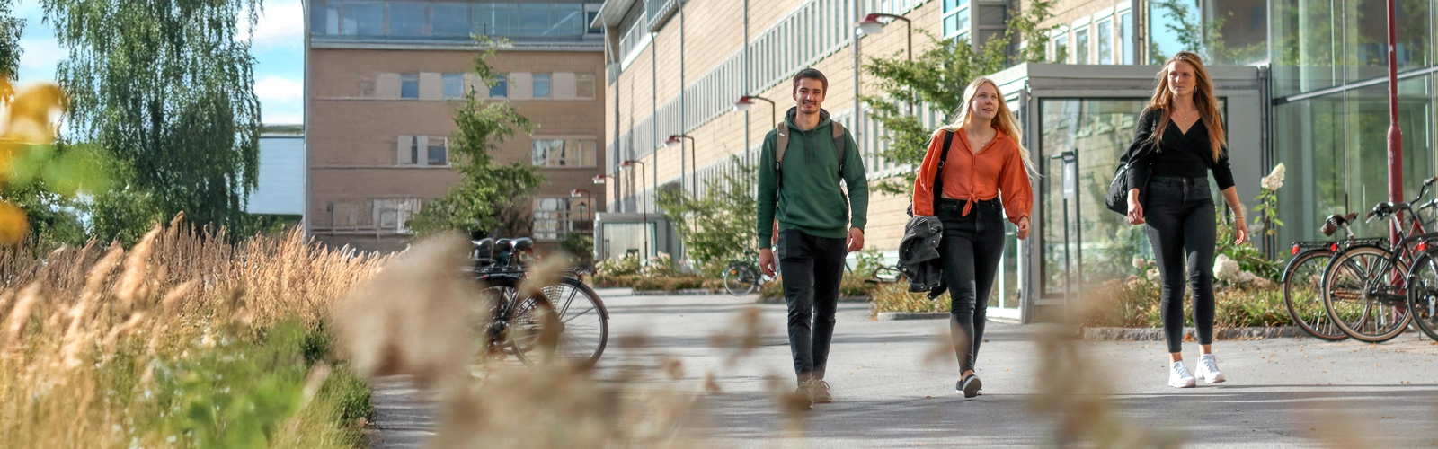 Studenter vid Lindellhallen