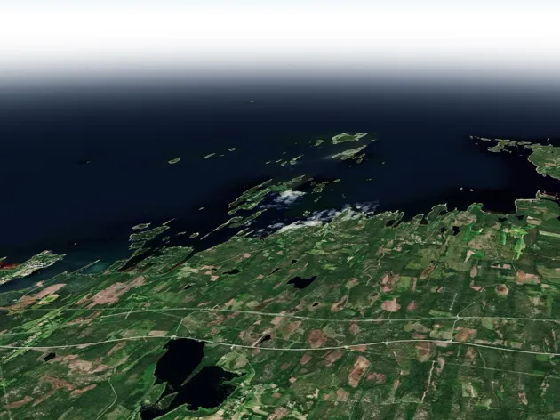 Image of landscape from above