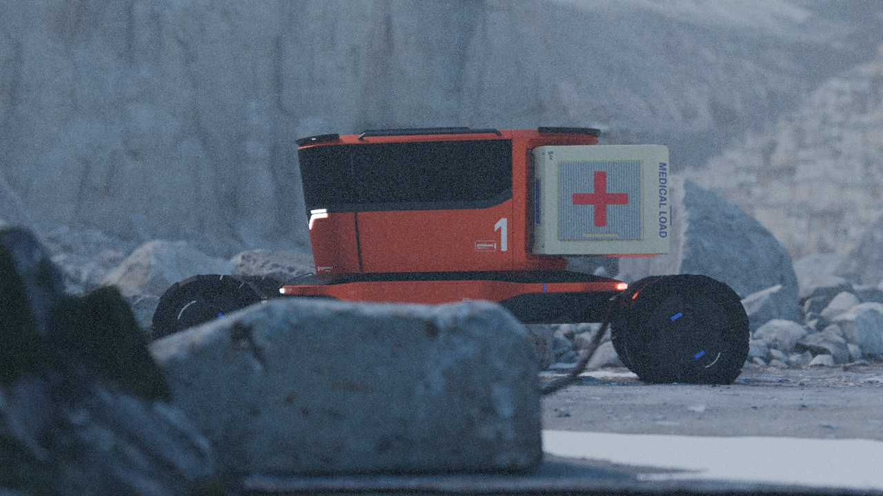 A resilient first aid truck that brings relief to inaccessible communities during natural disasters