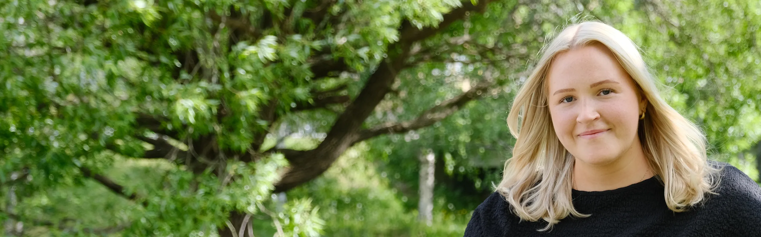 Tilda Bohlin student på Magisterprogram med inriktning mot mark- och miljörätt