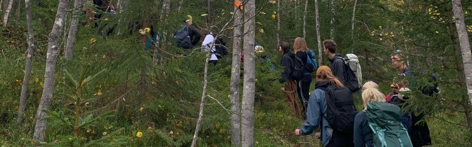 Vandring med IKSU Frilufts under Hälsa på campus 18 september 2024.