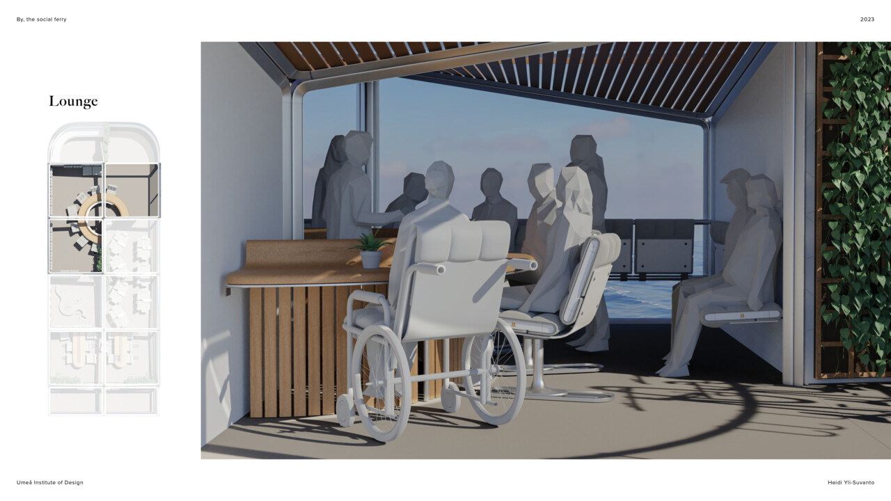 View when entering the ferry.