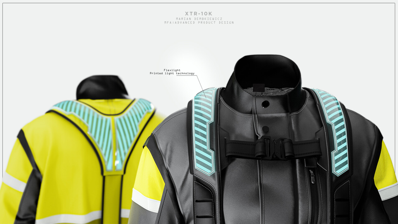 Detail shot of the smart Lightflex technology featured in the harness of the XTR 10k.