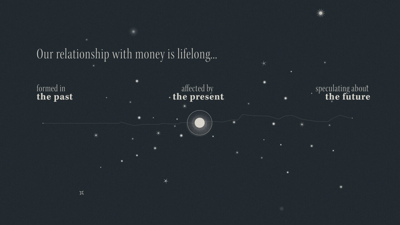 The speculative nature of money lies in the unfolding of the present, where understanding our past and our present can frame a new future.