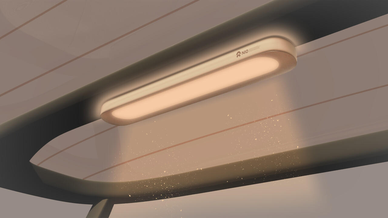 The overhead unit works as a sound and light unit unifying the space and creating ambience.