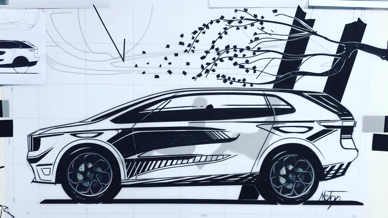 Sketch of a car